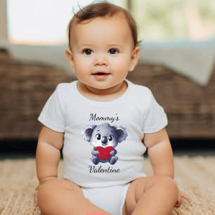 Mommy's Valentine Koala Baby Bodysuit