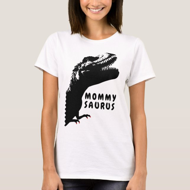 Mommysaurus Rex with Nail Polish T-Shirt (Front)