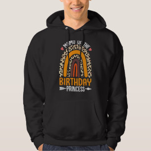 Momo Of The Birthday Princess Rainbow Mommy Mother Hoodie