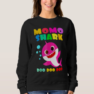 Momo Shark Mommy Kids Family Mother's Day Sweatshirt