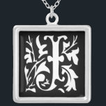 Momogram Silver Necklace<br><div class="desc">Keepsake Necklaces Choose either Silver Plated Gold Finish or Sterling Silver Unique Personalized Custom !st Christmas Gift Wedding Keepsake Wedding Party Necklaces - to change background colour - click customize - click edit - choose last tool in drop down menu and choose from one of the colours shown or enter...</div>