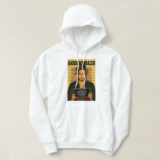MOMOKO MUGSHOT HOODIE FALL COLORS  (Design Front)