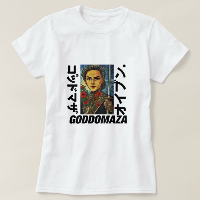 MOMOKO YAKUZA TATS AND THICK TEXT WOMEN WHITE TEE (Design Front)