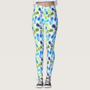 Momona Hawaiian Tropical Pineapple Leggings