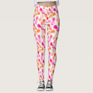 Momona Hawaiian Tropical Pineapple Leggings
