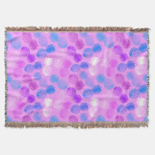 Momona Hawaiian Tropical Pineapple Throw Blanket