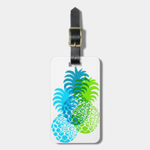 Momona Pineapple Hawaiian Tropical Luggage Tag