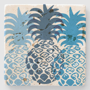 Momona Pineapple Hawaiian Tropical Stone Coaster