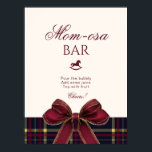 Momosa bar Red Bow Rocking Horse Plaid Poster<br><div class="desc">Momosa bar Red Bow Rocking Horse Plaid Poster
Matching items available.</div>