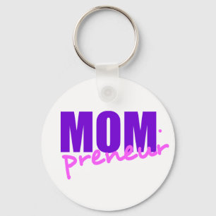 Mompreneur With Dot Hyphen, Two Colours Keychain