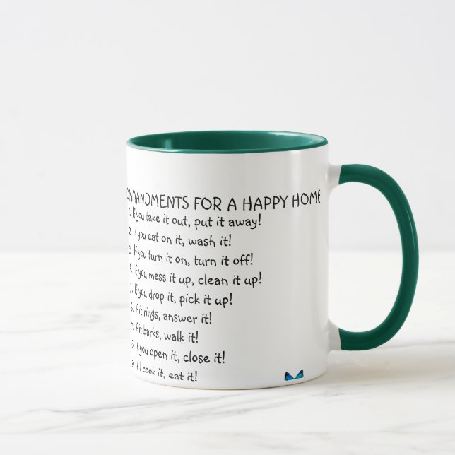 MOM'S 10 COMMANDMENTS 15 oz. Mug (Right)