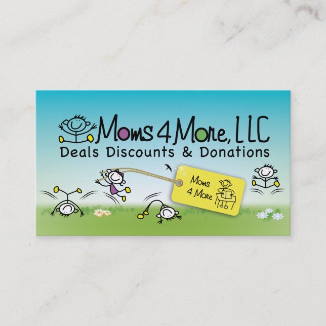 Moms 4 More Business Card 2 (Front)