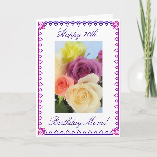 Mom's 70th Birthday Card (Front)