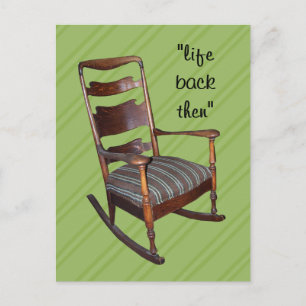 Mom's Antique Rocker Postcard- - customize Postcard