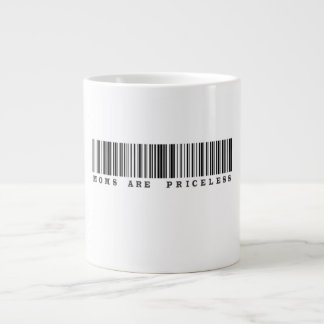 Moms Are Priceless Barcode Design Large Coffee Mug