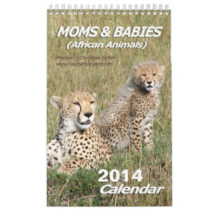 Moms & Babies African Animals Calendar 2014 1-Pg.