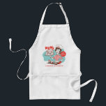 Mom's Bakery Retro Mother's Day Apron<br><div class="desc">Is your mom an awesome baker? Can she whip up a batch of scrumptious cupcakes in the blink of an eye? Then this apron is for her! Based on midcentury-styled illustrations, this original design by Ridge Rooms features a spot to customize mom's info ... fill in her name and the...</div>