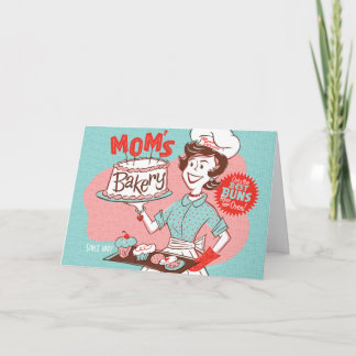 Mom's Bakery Retro Mother's Day Card
