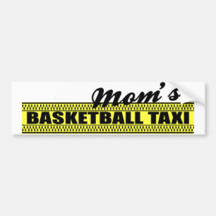 Mom's Basketball Taxi Bumper Sticker