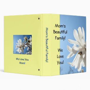 Mom's Beautiful Family photo binder We Love You!