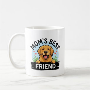 Mom's Best Friend Golden Retriever Dog Mom Mug