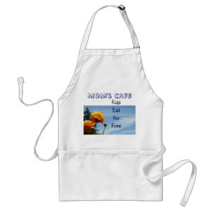 Mom's Cafe aprons Kids Eat for Free Humour Rose