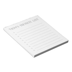 Mom's Checklist   Check Boxes 40 Tear Away Pages Notepad