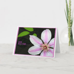 Mom's Clematis Card