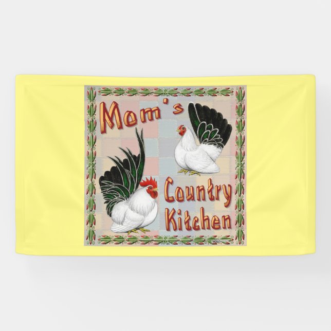 Mom's Country Kitchen Banner (Horizontal)