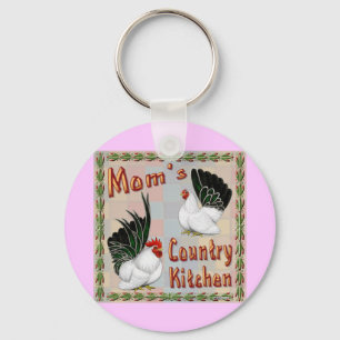 Mom's Country Kitchen Keychain