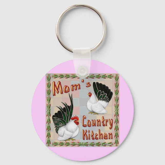 Mom's Country Kitchen Keychain (Front)