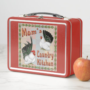 Mom's Country Kitchen Metal Lunch Box