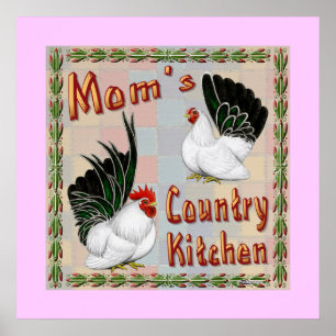 Mom's Country Kitchen Poster