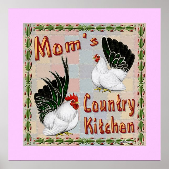 Mom's Country Kitchen Poster (Front)