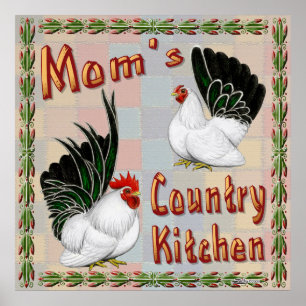 Mom's Country Kitchen Poster