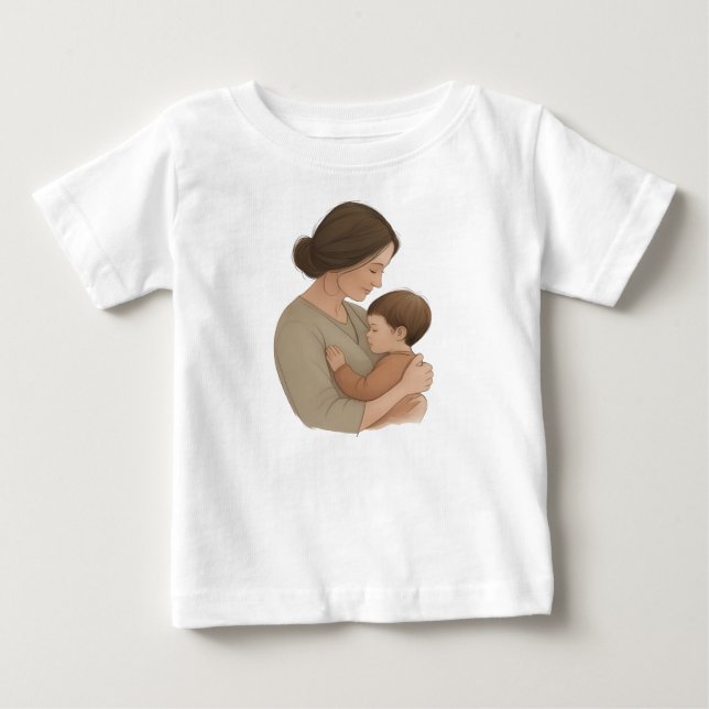 Moms cuddle  baby T-Shirt (Front)
