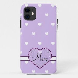 Mom's Custom Heart iPhone 5 Case