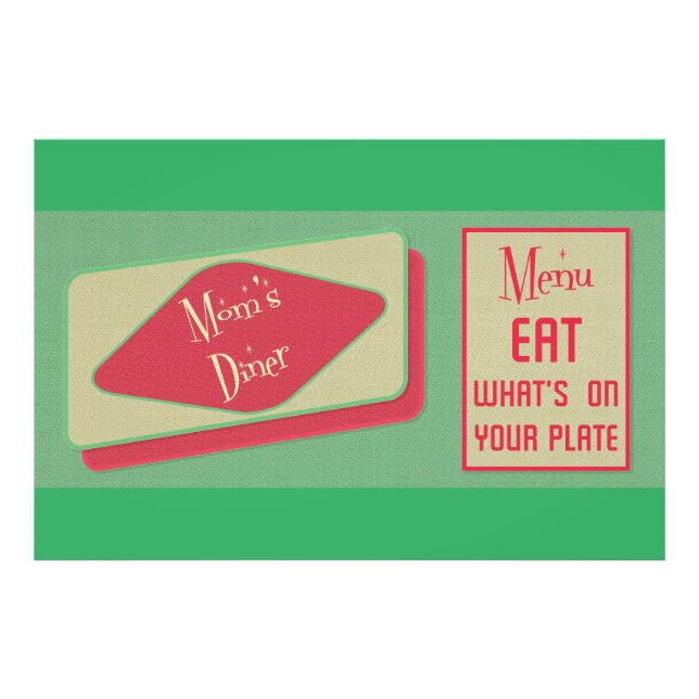 Moms Diner 1950s design Photo Print (Front)