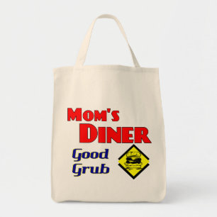 Mom's Diner Good Grub Retro Restaurant Tote Bag
