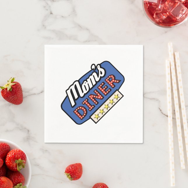 Mom's Diner - Mom Life Kitchen Napkins (Insitu)