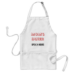 Mom's Diner, OPEN 24 HOURS Standard Apron