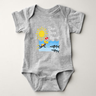 Moms Diving Buddy Design - Baby Jersey Bodysuit