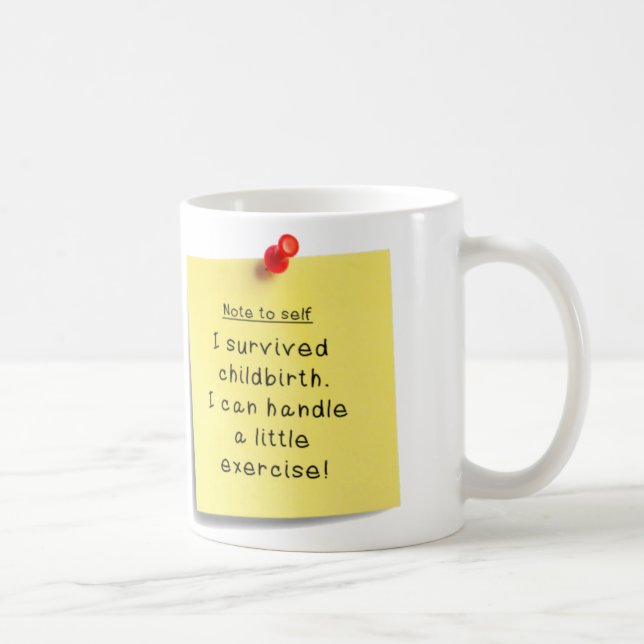 Mom's Exercise New Year Resolution Mug (Right)