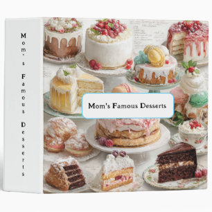 Mom's Favorite Desserts Cakes Pies Binder