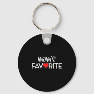 Moms Favorite Son Daughter Im Moms Favorite Funny Keychain