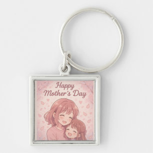 Mom's Favourite Colour Mother's Day Card Keychain