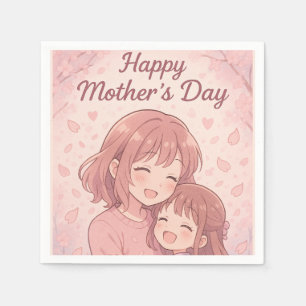 Mom's Favourite Colour Mother's Day Card Napkin
