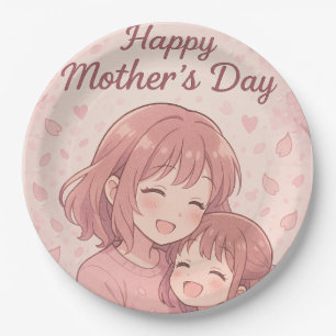 Mom's Favourite Colour Mother's Day Card Paper Plate