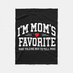 Mom's favourite moms favourite son daughter mother fleece blanket