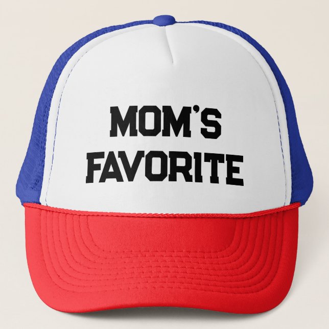 Mom's Favourite - Mother's Day Trucker Hat (Front)